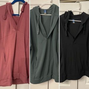 Set of 3 - Old Navy French Terry Tunics